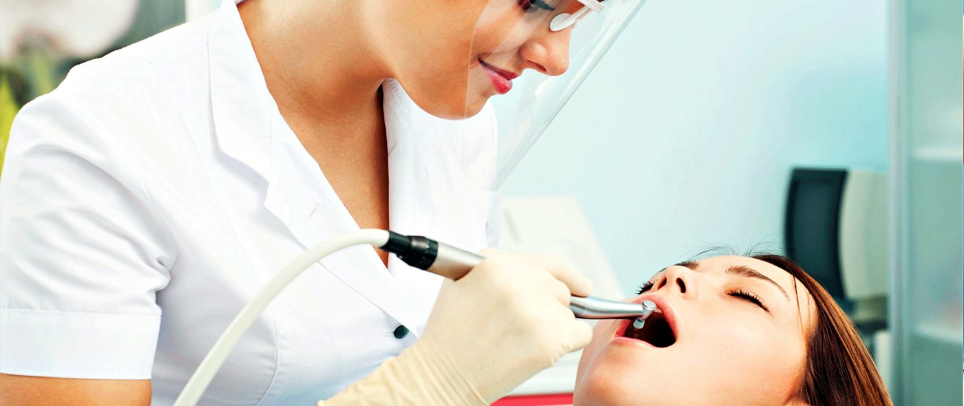 A relaxed patient during a hygiene appointment